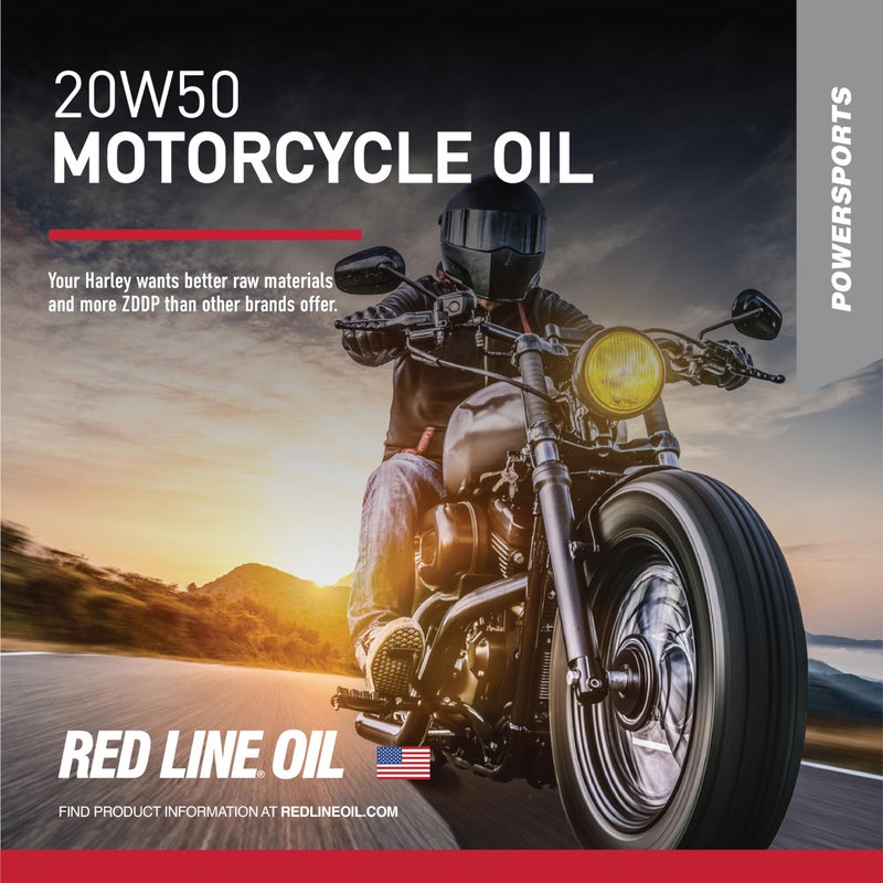 Red Line 42504 20W50 Motorcycle Oil Synthetic - Quart - Image 2